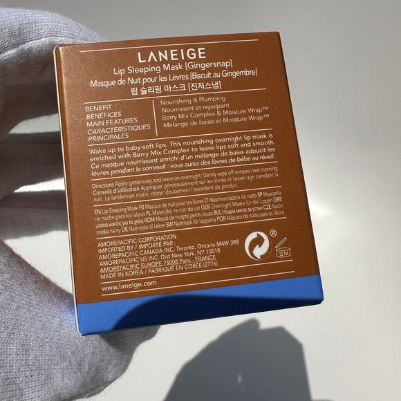 Laneige Lip Sleeping Mask Gingersnap Limited Edition Rare New in Box 20g 0.70 oz - Picture 5 of 15